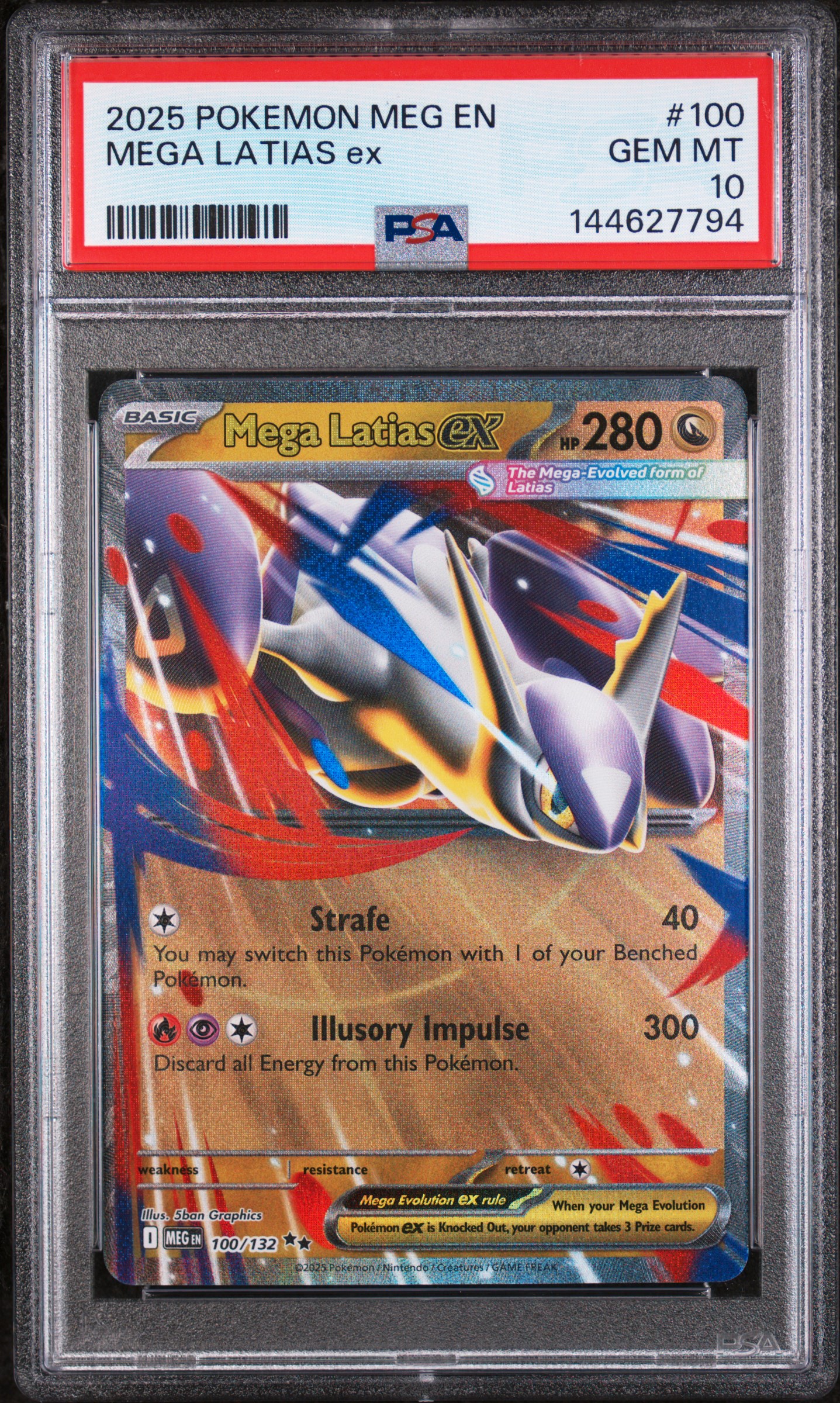 Mega Latias ex #100 Mega Evolution (PSA 10)