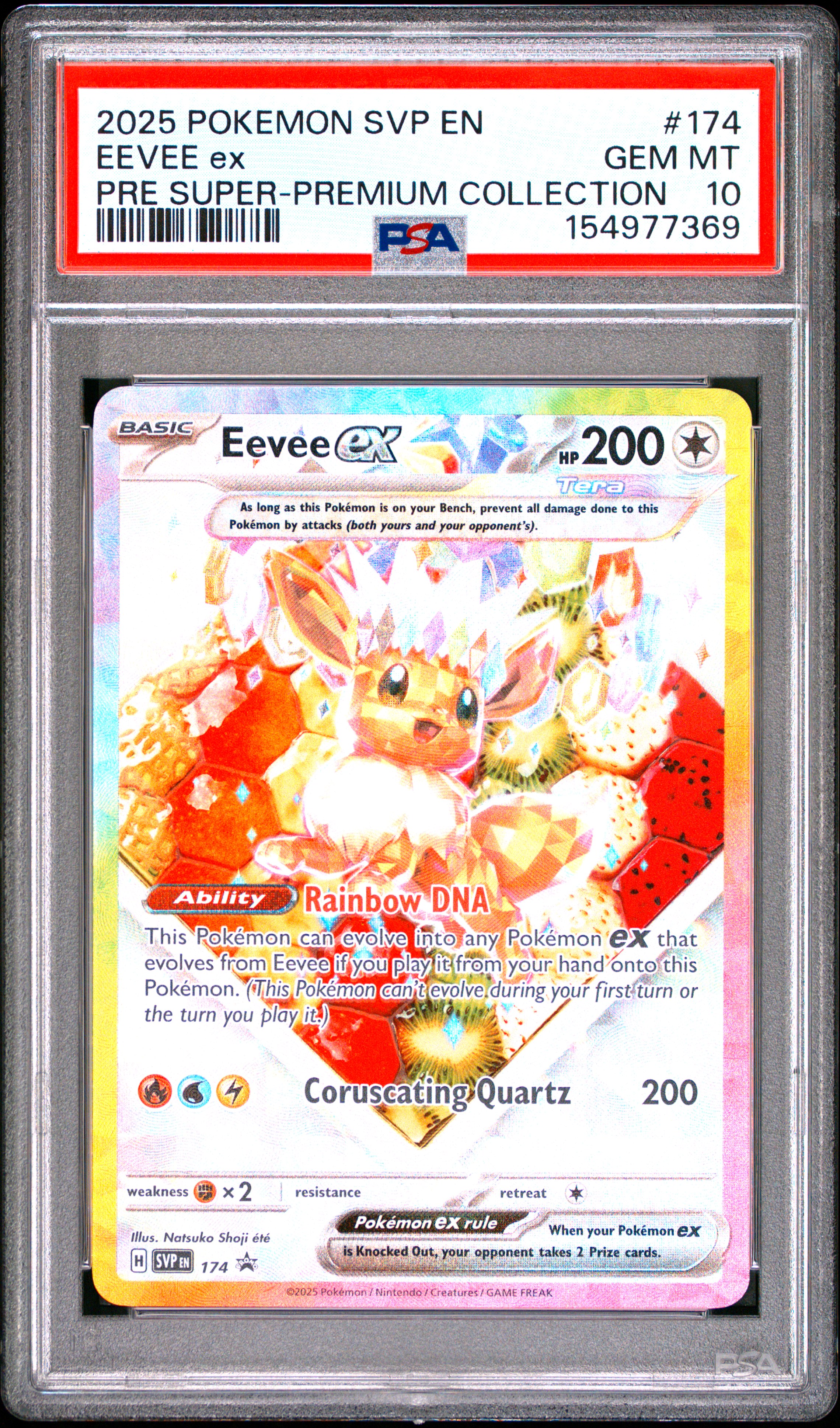 EEVEE ex 2025 SVP EN-SV BLACK STAR PROMO (PSA 10)